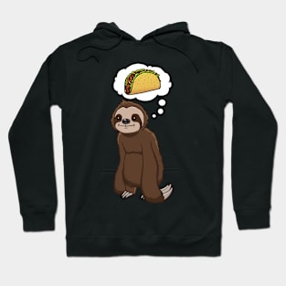 Sloth thinking about eating tacos Hoodie